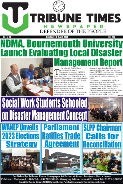 BUDMC newspaper coverage Sierra Leone